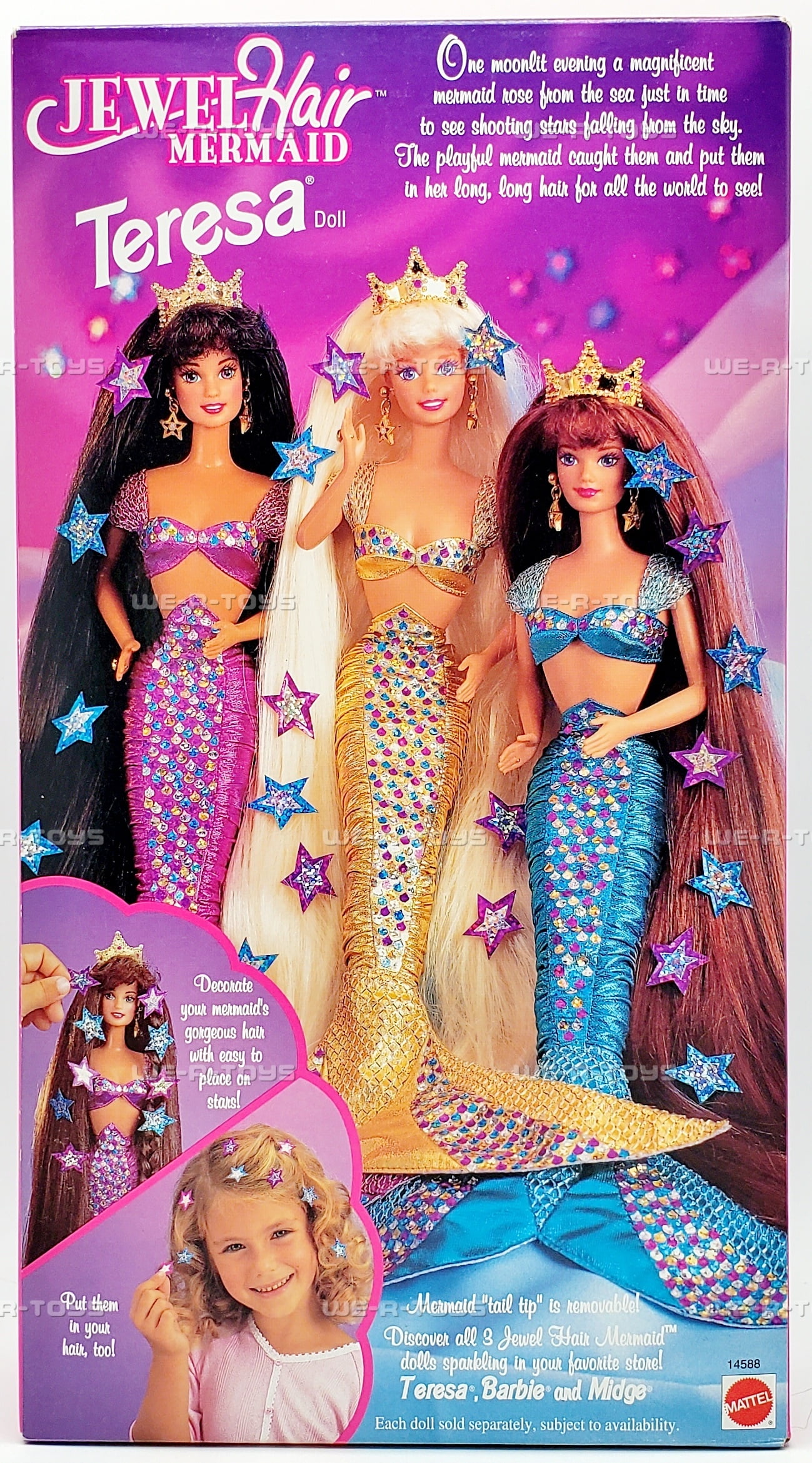 Jewel hair mermaid barbie sale