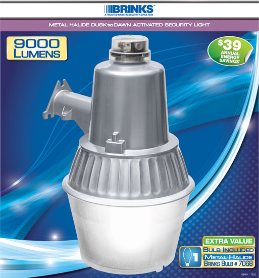 brinks metal halide security light