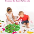 thumbnail image 4 of Easter Bunny Felt Door Hanging Kit, 3.1FT DIY Bunny Craft Door Decor Set, Spring Holiday Entrance Front Door Party Decoration, 4 of 9