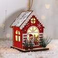 thumbnail image 4 of Decorar Casas de Madera en Navidad Árbol de Navidad Colgante Suministros de Decoración Navideña A, 4 of 6