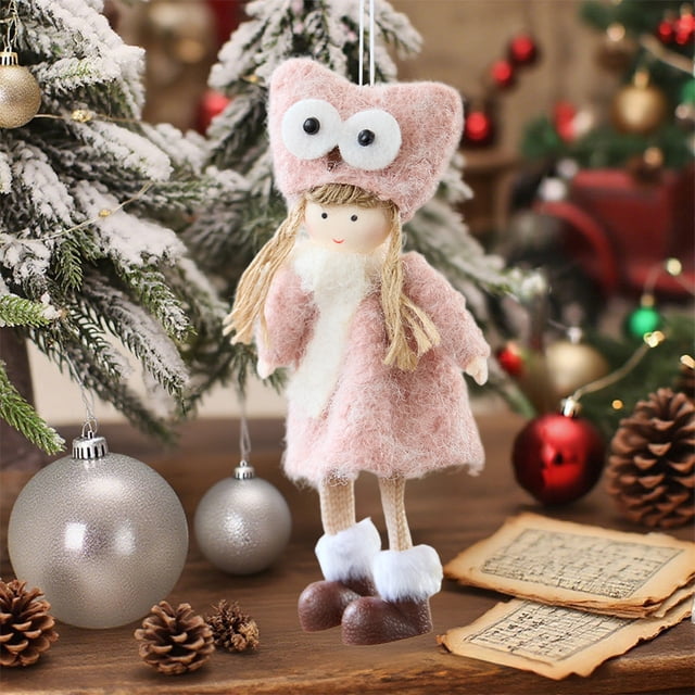 Oioii Christmas Tree Ornaments Present Decoration Christmas Ornaments Pendant Decoration with Bells Berries for Indoor Outdoor Xmas Tree Party