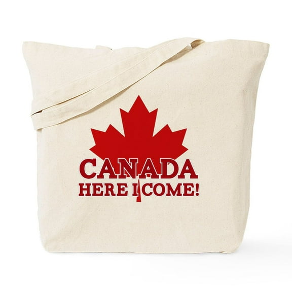 CafePress - Canada Here I Come Tote Bag - Unisex Canvas Tote Bag, Beige, 1-Piece