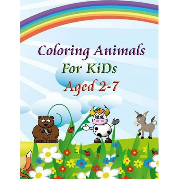 Coloring Animals For KiDs Aged 2-7: A is for Animals!: Preschool Coloring Book for boys and girls gift 2021 ZOO 50 pages - 8.5 x 11 inch (21.59 x 27.94 cm) (Paperback)