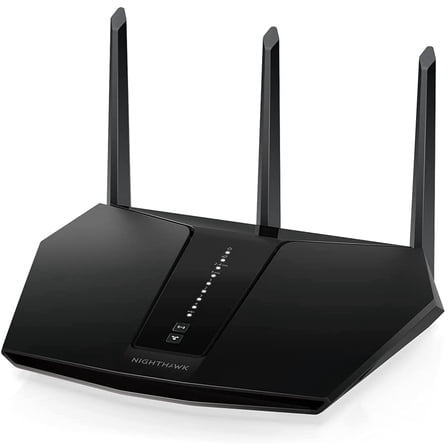 Open Box Netgear RAX29-100NAS Nighthawk AX2400 WiFi 6 Router, Black