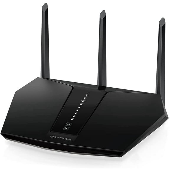 Open Box Netgear RAX29-100NAS Nighthawk AX2400 WiFi 6 Router, Black