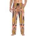 thumbnail image 4 of Fruits and Leaves Men's Lightweight Pajama Bottoms Stretch Elastic Waist Side Pockets Spring Fall, 4 of 7