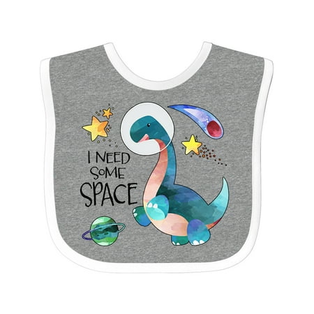 

Inktastic I Need Some Space Dinosaur Astronaut with Stars and Planet Gift Baby Boy or Baby Girl Bib