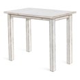 thumbnail image 2 of Rena Counter Table, 48 Inch Rectangular White Sand Mahogany Wood, 2 of 7