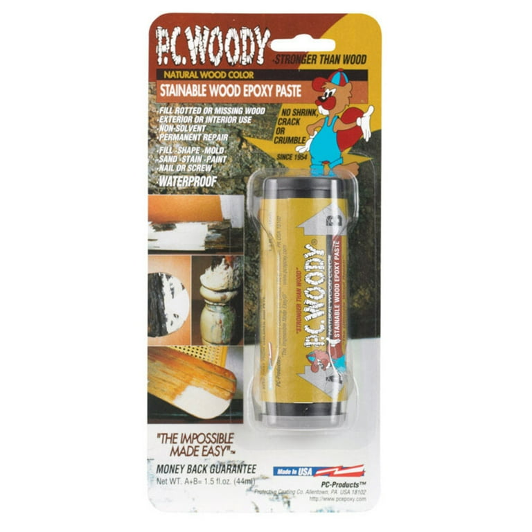PC-Woody PC-WOODY 1.5OZ Wood Filler Epoxy Adhesive, 1.5 oz, Stick