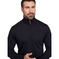 thumbnail image 3 of Chaps Men's & Big Men's Camden Quarter Zip Knit Sweater, Sizes S-2XL, 3 of 8