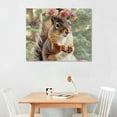 thumbnail image 2 of squirrel flower crown pine cone Wall Decor For Bedroom Fashion Kitchen Wall Pictures  Living Room Bedroom Home Office Wall Decor, 2 of 6