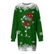 thumbnail image 3 of Vestidos Casuales Para Mujer 派对 Vestido Casual de Manga Larga Con Cuello Redondo y Estampado Navideño de Moda de Otoño E Invierno Para Mujer, 3 of 3