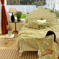 thumbnail image 6 of Double-layer Cotton and Linen Washed Four-piece Set Fresh Pastoral Style Ins Three-piece Set Bed Sheet Quilt Cover Bedding Set, 6 of 6