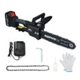 thumbnail image 2 of MOTOSIERRA DE 12 PULGADAS MOTOSIERÍA INALÁMBRICA MOTOSIERRA ELECTRICA 21V 4000 MAH SEGURIDAD DE SEGURIDAD BATERÍA SIERRA DE BATERÍA CON MOTOR SIN ESCOBILLAS PARA CORTAR, 2 of 7