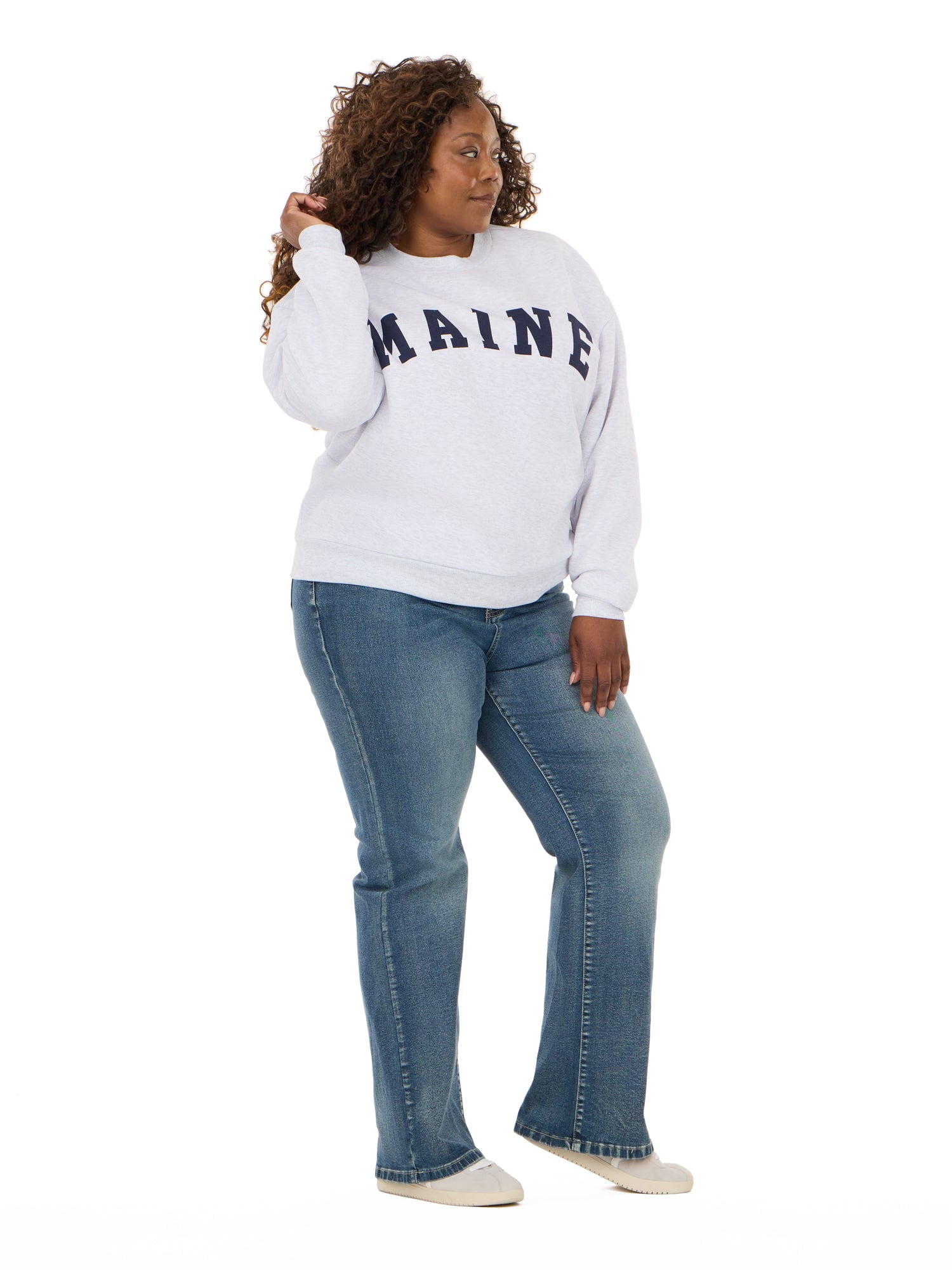 Forever 21 Women's and Women's Plus Destination Fleece Crewneck, Sizes XXS-4X