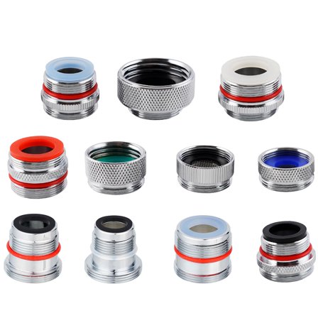 Open Box 11pcs Faucet Adapter Kit, Brass Faucet Aerator Adapter Set Male Female Sink