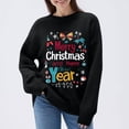 thumbnail image 2 of Maplenight Christmas Sweaters for Women Merry Christmas Knit Pullover Sweater Holiday Vacation Graphic Tops, 2 of 6