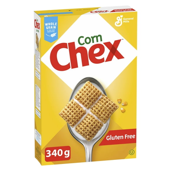 Corn Chex Breakfast Cereal, Gluten Free, Whole Grains, 340 g, 340 g