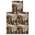 thumbnail image 3 of relayinert Comfortable Crochet Lace Table Runner For Easy Care Wedding Easy Wash Fitting light coffee 40*120cm 5Set, 3 of 6