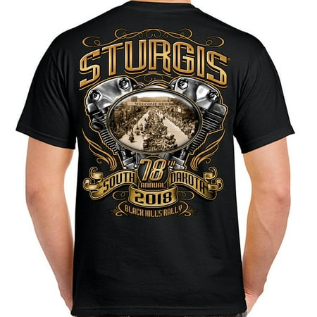 Biker Life 2018 Sturgis Black Hills Rally Main Street Engine (Best Biker T Shirts)