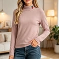 thumbnail image 2 of Maean Girls Turtleneck Long Sleeve Tops Undershirt Fall Winter Pullover Soft Warm Stretchy Mock Neck Top, 2 of 6