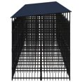 thumbnail image 2 of vidaXL Chenil Extérieur pour Chien avec Toit en Acier 18,43 M2, 2 of 5