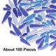 thumbnail image 3 of Uxcell Azulejo de Mosaico de Cerámica, Aproximadamente 200g de Bloque de Mosaico en Forma de Gota de Flor para Manualidades, Azul Profundo Mezclado, 3 of 6
