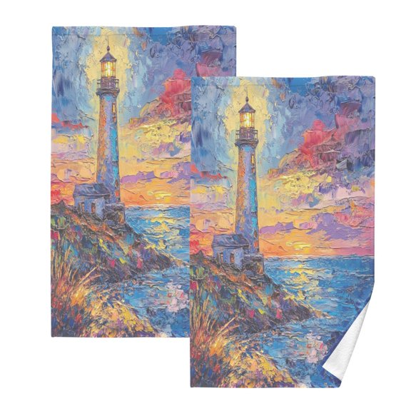 BZSMCE Face Towel Hand Towel Bath Towel Cotton Bath Towel Sets Hand Bath Towels Fashion Guiding Light Pattern