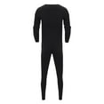 thumbnail image 4 of Gyexs Thermal Underwear for Men - Thermal Underwear for Women Set, Stretchable Sweaters Tops Plus Size Clothes, Black, Size XXL, 4 of 8