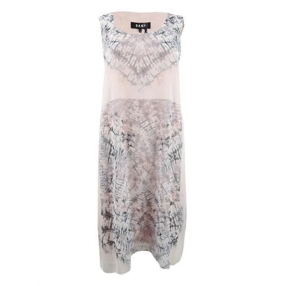 DKNY Women's Double-Layer Dress (XL, Rose Combo)