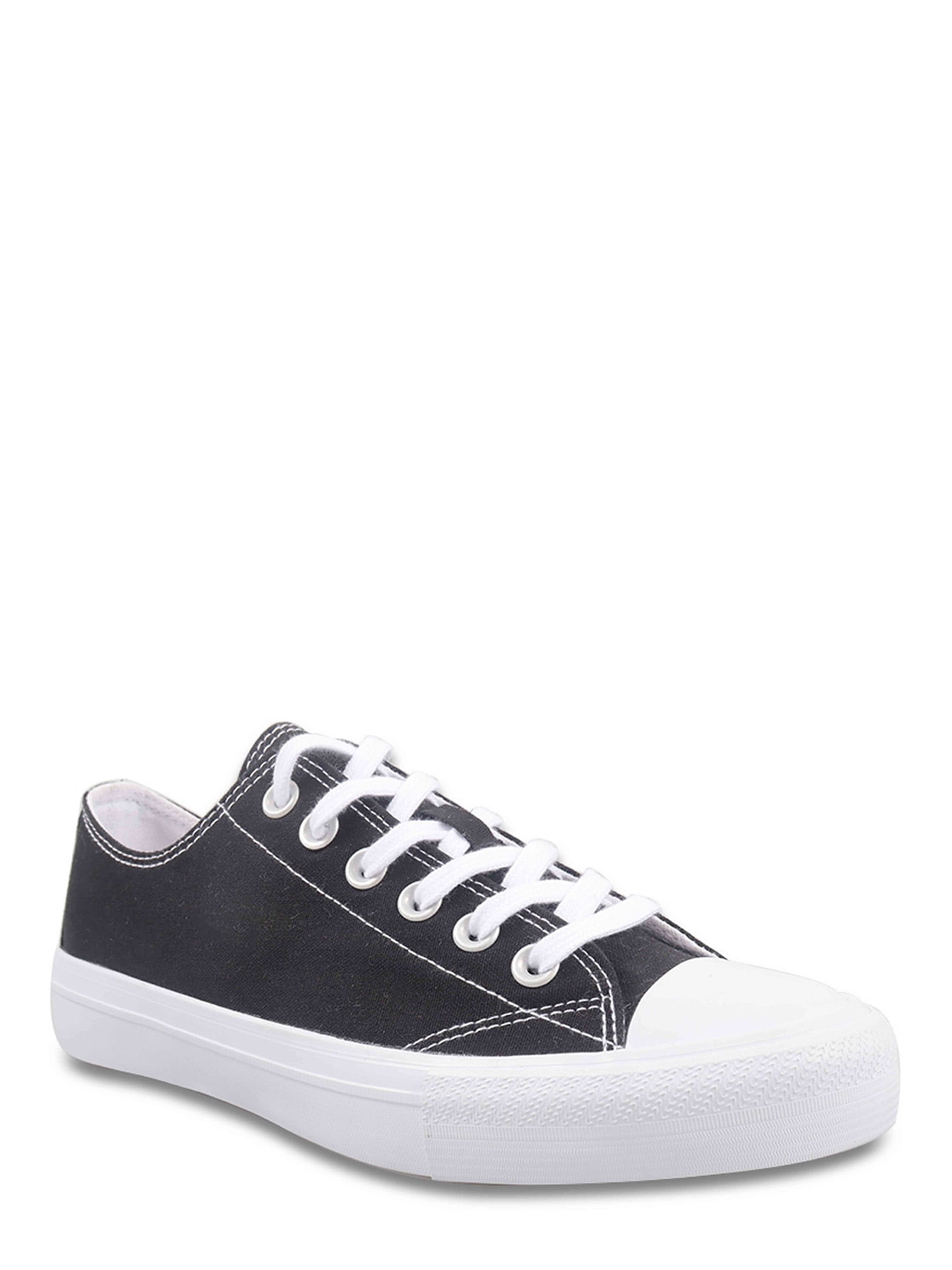No Boundaries Women's Classic Lace Up Casual Sneakers