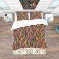 thumbnail image 3 of Designart 'Gorgeous Wave' Bohemian & Eclectic Duvet Cover Set, 3 of 4