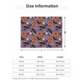 thumbnail image 3 of KLL Vintage Halloween Black Cat Print Fleece Throw Blanket, Horizontal Fleece Bedding Cute Soft Blankets Comfy Fleece Flannel Plush Home Decor for Couch & Bed -40"x30", 3 of 9