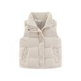 thumbnail image 3 of YOUYEDIAN Kids Quilted Vest Jacket Boys Girls Winter Windbreaker Warm Zipper Mock Neck Padded Coat, 3 of 4