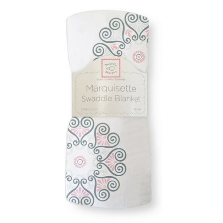 Marquisette Swaddle Blanket - Medallions, Pink