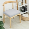 thumbnail image 3 of Uds. Fundas para asientos de sillas, fundas de asiento de silla con funda extraíble Jacquard, funda elástica para asiento, Protector para silla de comedor, 3 of 5