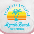 thumbnail image 4 of Inktastic Summer Enjoy the Sunshine Myrtle Beach South Carolina Blue Boys or Girls Baby Bib, 4 of 4