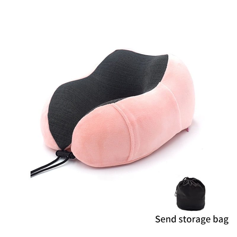 U Shaped Memory Foam Pillow Travel Neck Support Rest With Storage Bag For Office Home Com - Diy Travel Pillow Design