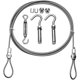 thumbnail image 1 of Kit de colgador de cuerda de acero inoxidable de metros, cuerda de cable de acero inoxidable, tendedero para exteriores, cable de acero para exteriores, para cuerda de tienda, tendedero TUNC Sencillez, 1 of 5