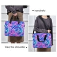 thumbnail image 6 of FORMRS 16" Laptop Bag Carrying Sleeve Case with Handle Travel Shoulder Briefcase, Purple Starfish Pattern, 6 of 8