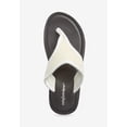 thumbnail image 5 of Comfortview Women's The Sylvia Stretch Fabric Soft Footbed Thong Slip On Sandal, 5 of 6