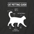 thumbnail image 2 of Cat Petting Guide T-Shirt | Cute Cat Black Tee Gift, 2 of 5