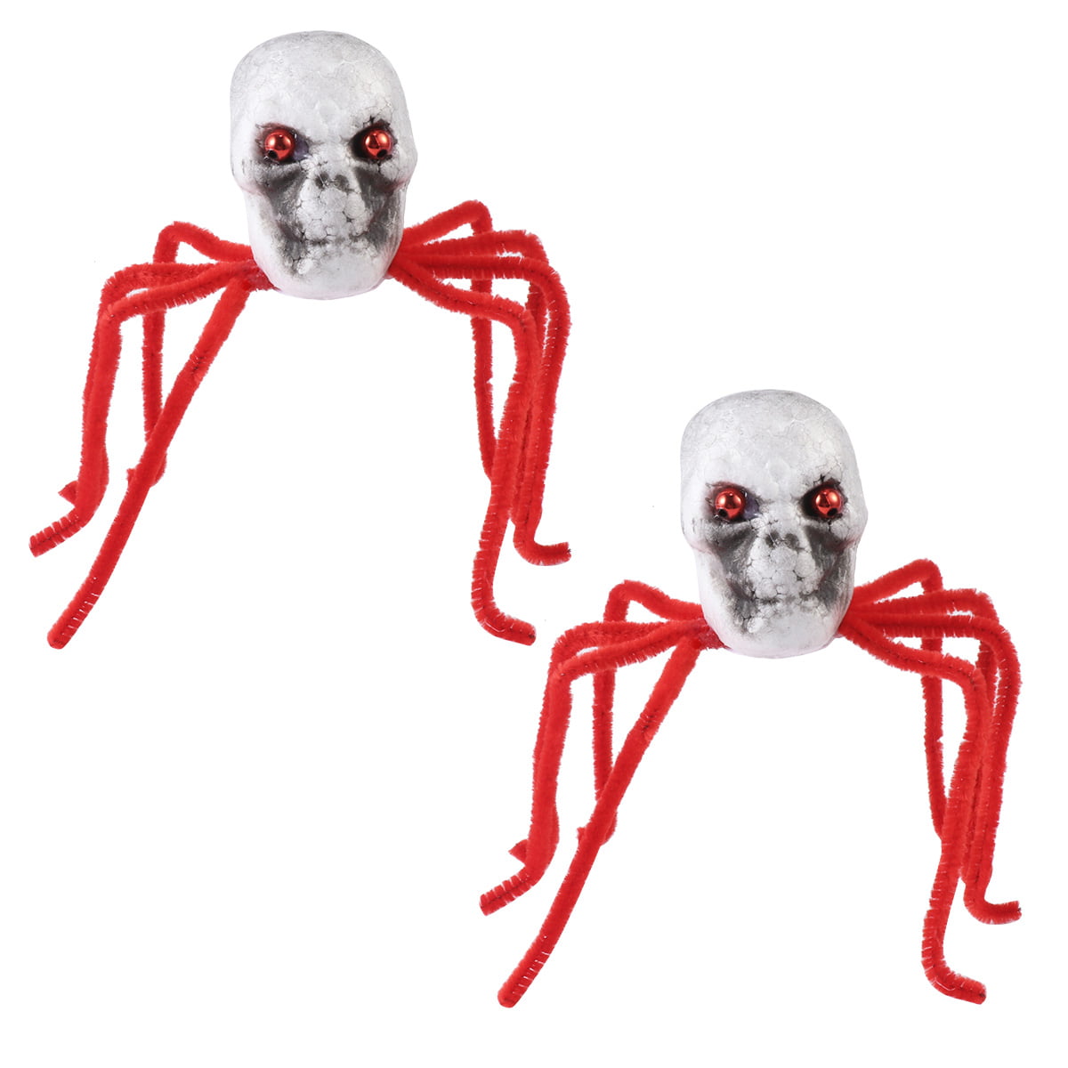 Creepy Bone Skeleton Spider Apron with Pockets 