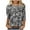 Multicolor Plus Size Blouse for Women_k, variant on CYMMPU Loose Fit Round Neck 3/4 Sleeve Tunic Tops Spring Tops Floral Printed Blouses for Women Dressy Casual Fall Trendy Shirts Lightweight Basic Tees Multicolor XXXXL