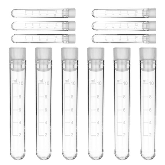 unbranded 20 Pcs Lip Gloss Containers Black Tube Top Test Tubes