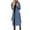 Blue, variant on Women's 2025 Wool Blend Trench Elegant Notch Collar Jackets Mid Long Warm Pea Coats Dressy Casual Double Breasted Overcoat with Pockets Gold,M