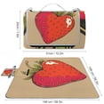 thumbnail image 2 of Awypu Square Outdoor Picnic Mat - Foldable & Lightweight, Easy to Clean, Versatile, Soft & Thick 58.3x58.3in, 2 of 6