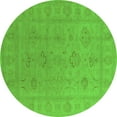 thumbnail image 1 of Ahgly Company Indoor Round Oriental Green Traditional Area Rugs, 6' Round, 1 of 4
