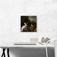 thumbnail image 2 of ARTCANVAS A Pelican and Other Birds Near a Pool - The Floating Feather 1680 Canvas Art Print by Melchior d-Hondecoeter - Size: 12" x 12" (1.50" Deep), 2 of 9