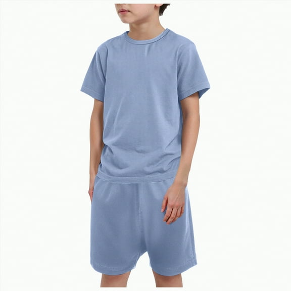 Kids Clothes Boys Boy's Unisex Spring Summer Cotton Loose Short Sleeve Basketball 3 6 12 18 24 Months 3T T-Shirt Tops Shorts Baby Outfit Set Two Pieces